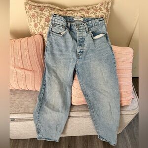 Abercrombie & Fitch Women's High Rise Jeans - Light Blue